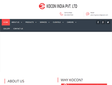 Tablet Screenshot of koconindia.com